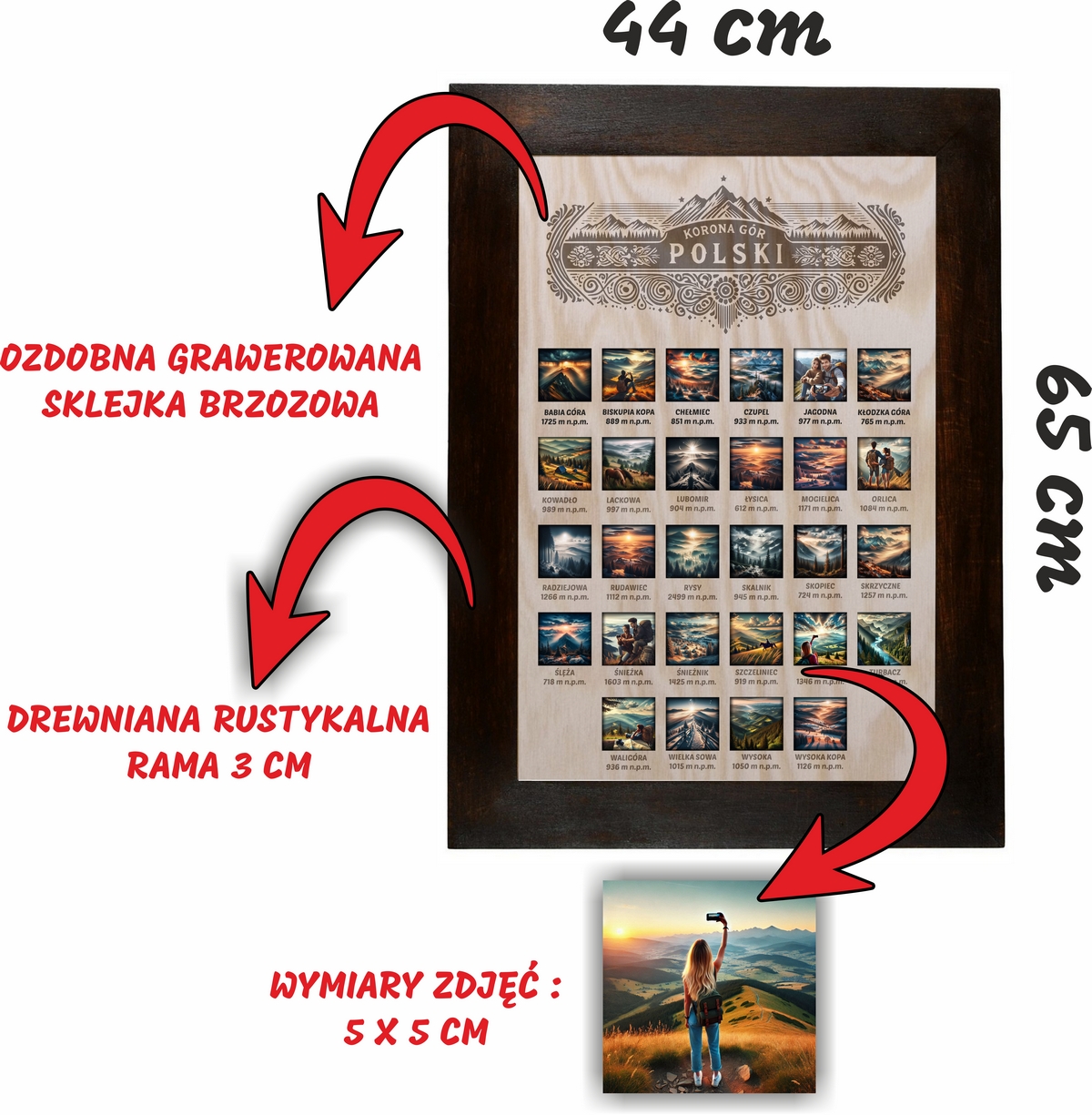 korona gór polski – grawerowana tablica korona gór polski – grawerowana tablica