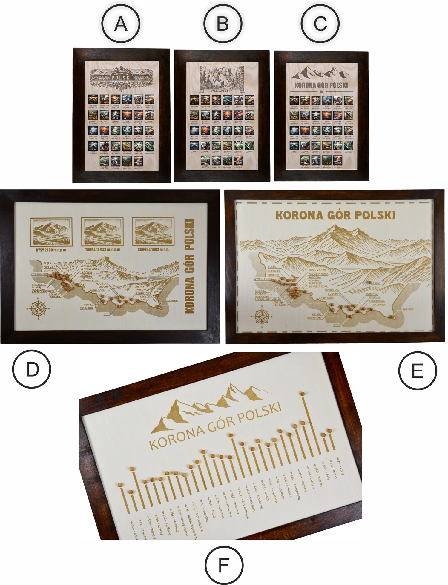 korona gór polski – grawerowana tablica korona gór polski – grawerowana tablica